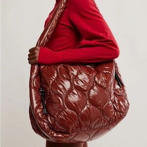 FP Movement by Free People Surplus Shine Carryall Shoulder Bag - Brown